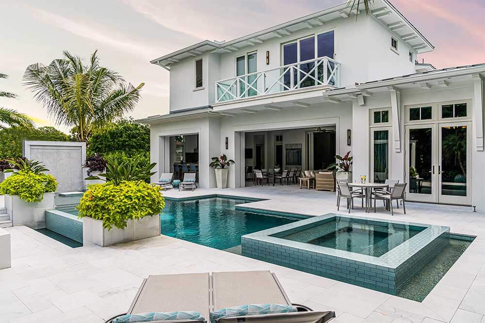 Florida luxury home and pool project visual